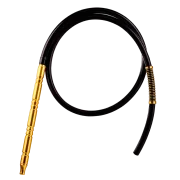 VG Big Handle Silicone Pipe - Gold Handle / Black Pipe