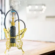 COCOYAYA Butterfly Hookah - Golden / Black Bottle