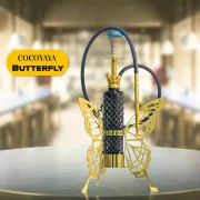 COCOYAYA Butterfly Hookah - Golden / Black Bottle