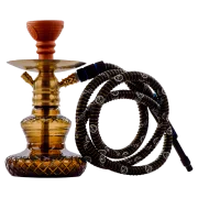 COCOYAYA X4 Carafe Hookah - Gold Stem / Brown Base