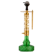 COCOYAYA Almavi Hookah (Ferro Series) - Gold Stem / Dark Green Base