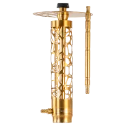 COCOYAYA Almavi Hookah (Ferro Series) - Gold Stem / Dark Green Base