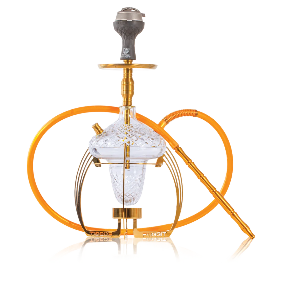 VG France Spider Hookah with Bag (LED & Remote) - Gold Stem / CGB Base