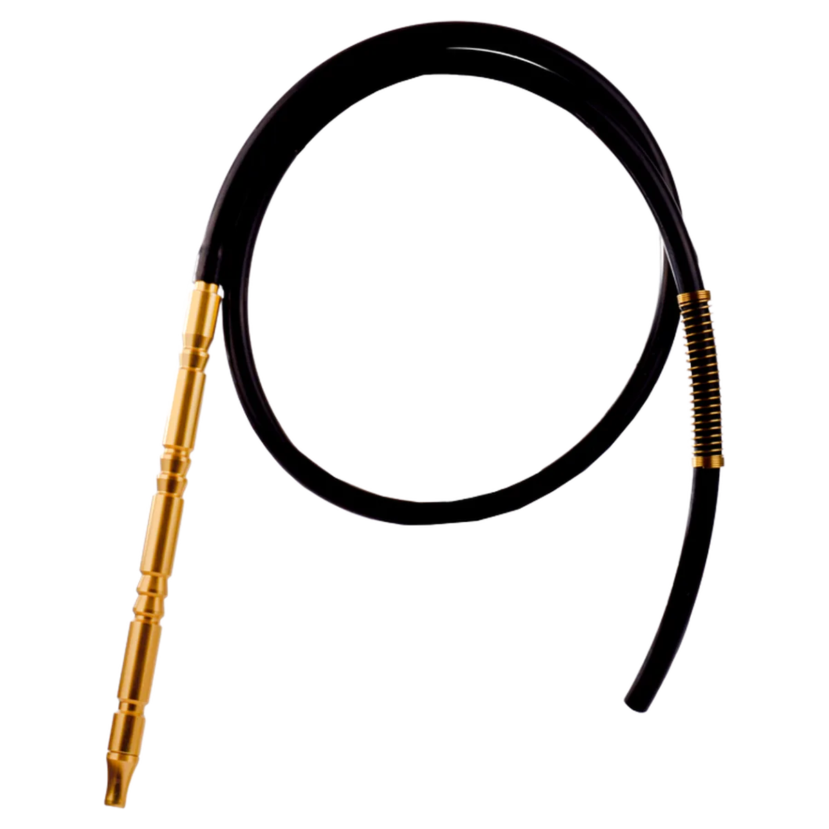 VG Big Handle Silicone Pipe - Gold Handle / Black Pipe