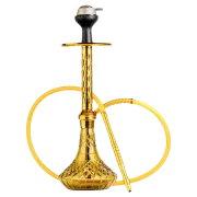 Alexander Hookah with Bag – Gold Stem and Grey Base Hookah