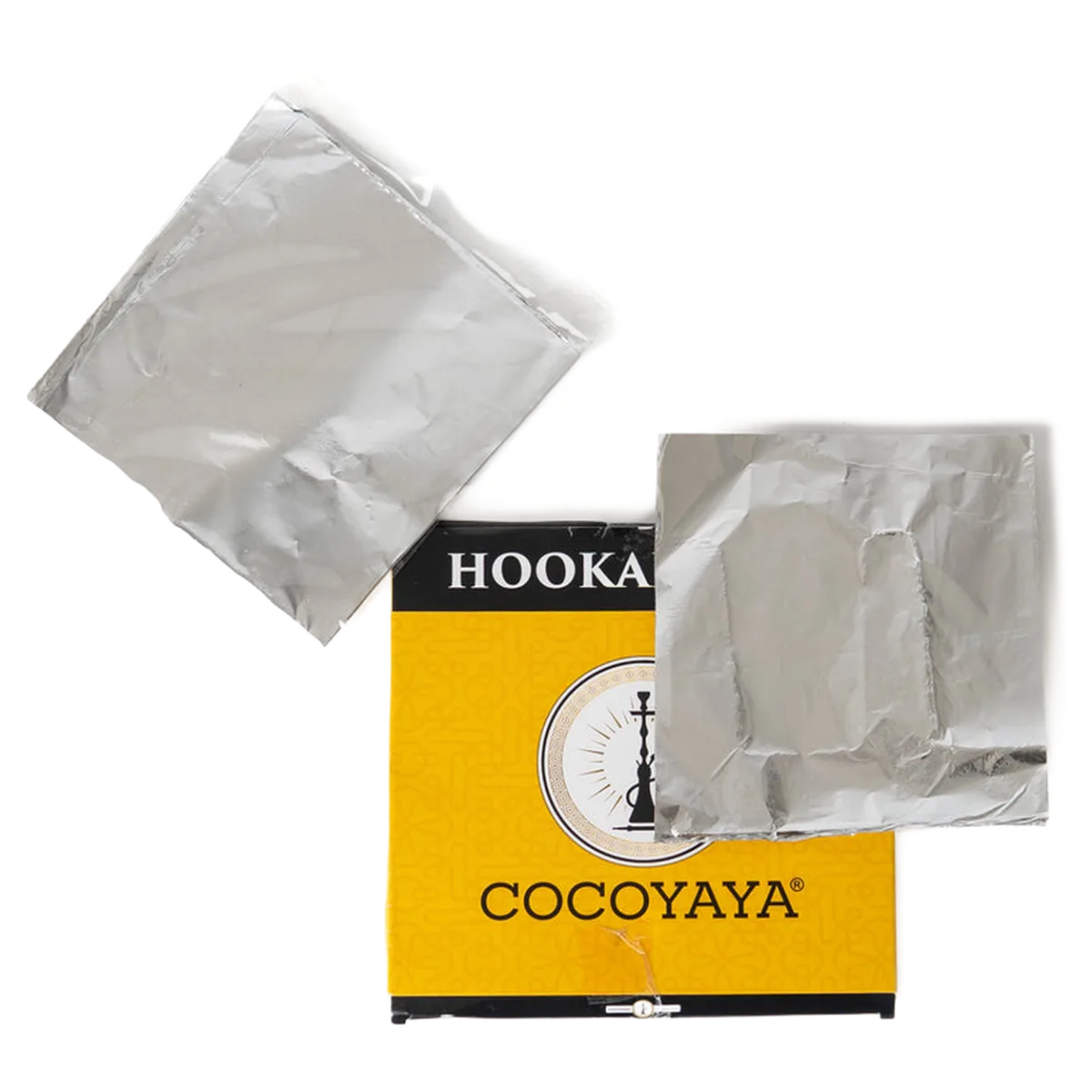 COCOYAYA Precut Aluminium Foil Paper for Hookah (50 Pcs)