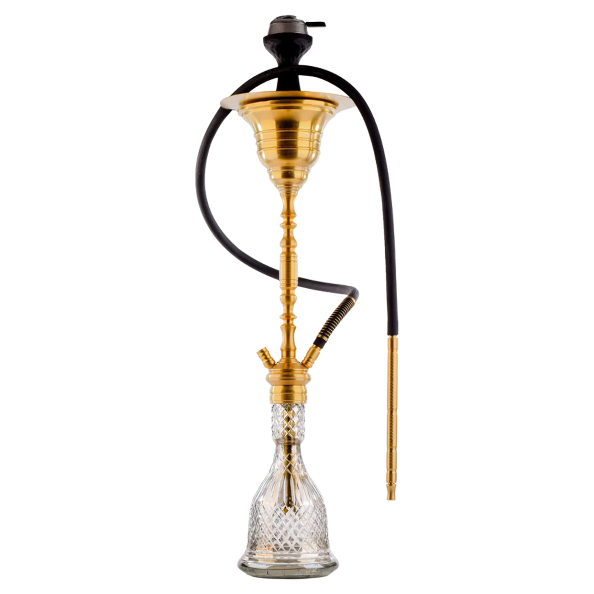 COCOYAYA Gamaliya Hani Hookah - Golden Stem / Grey Base